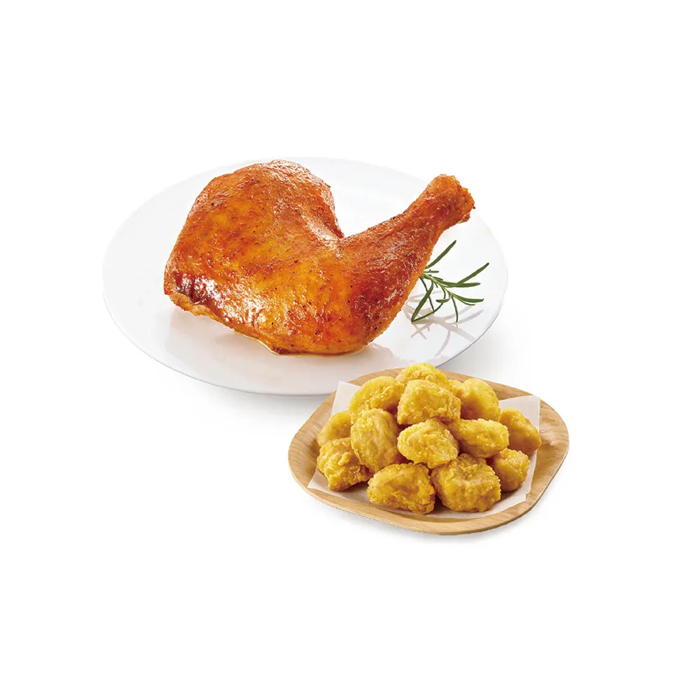【21 PLUS 風味館】2633 烤雞腿杏鮑菇超值組合 好禮即享券