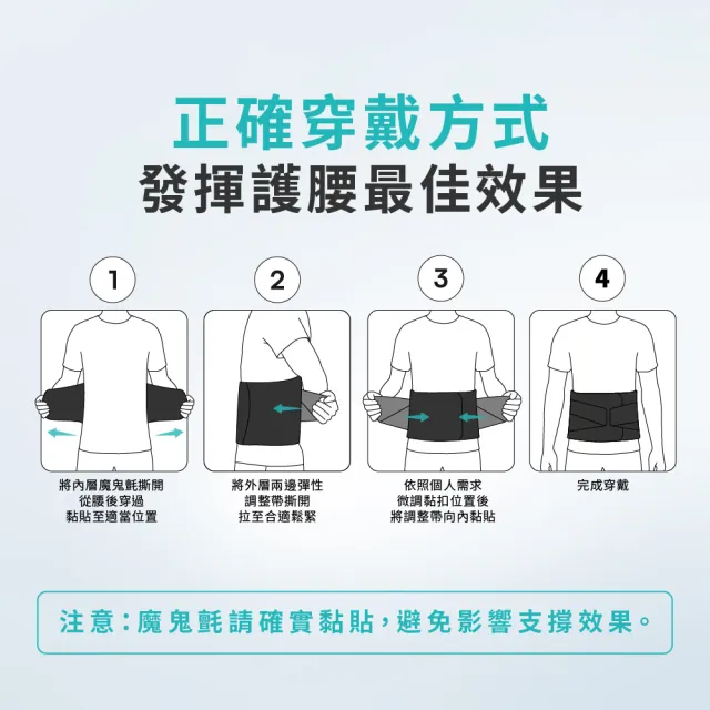【Vital Salveo 紗比優】醫療級9吋可調支撐護腰｜久坐久站/搬重適用/可調加壓/透氣舒適/台灣製