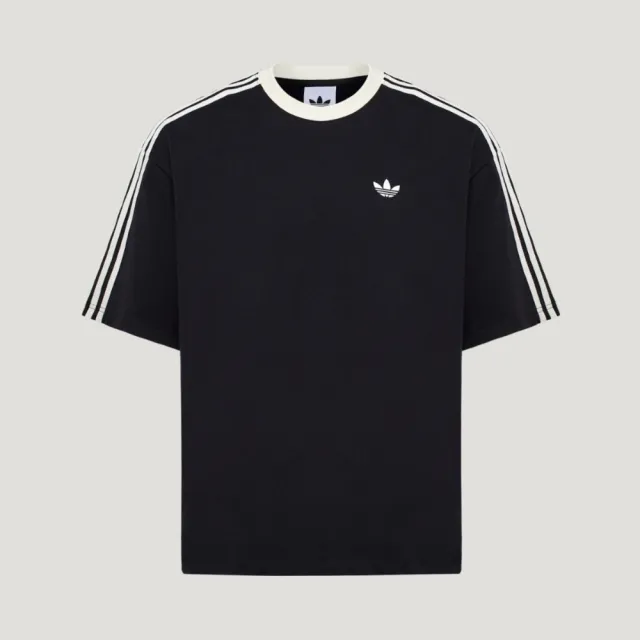 【adidas 愛迪達】Ovsz Tee U 男 T恤 運動上衣 休閒短袖 純棉 黑(KT7778)