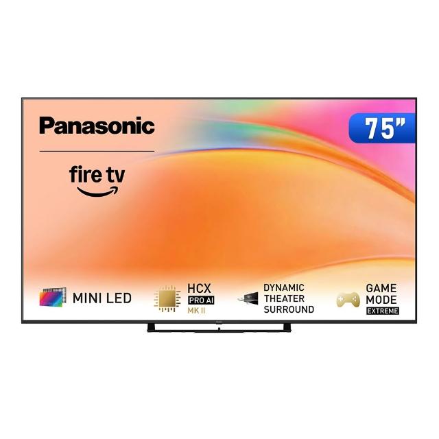 【Panasonic 國際牌】75型4K Mini LED 144Hz Fire TV聯網顯示器 無視訊盒(TV-75W95BGT)