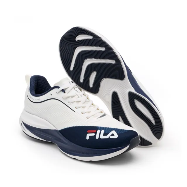 【FILA】Neo Propulsion 男慢跑鞋-白/丈青 (1-J909A-131)