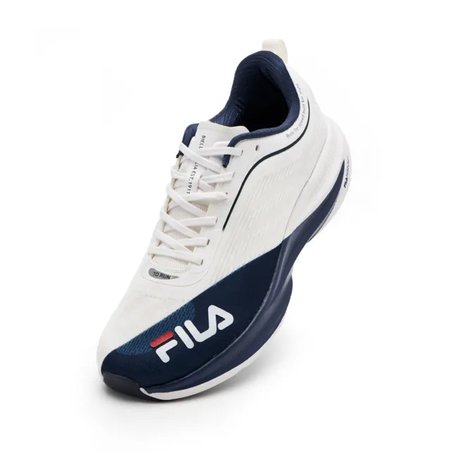 【FILA】Neo Propulsion 男慢跑鞋-白/丈青 (1-J909A-131)