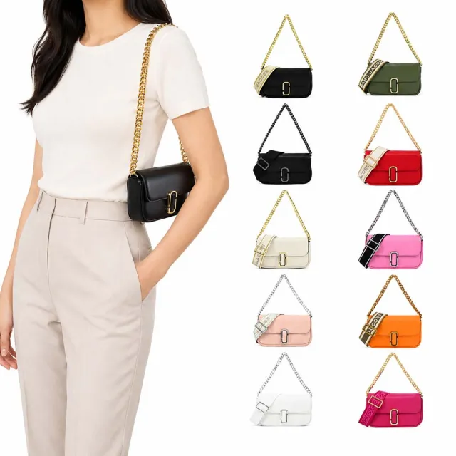 【MARC JACOBS】THE J MARC MINI牛皮翻蓋兩用包(迷你/多色選)