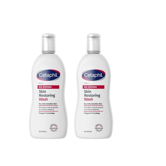 【Cetaphil 舒特膚】官方直營 AD益膚康修護潔膚乳 295ml*2入(臉部身體適用/益膚沐浴/洗臉)