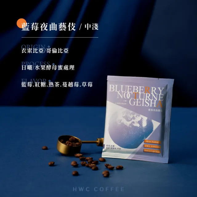 【HWC 黑沃咖啡】咖啡禮盒 早鳥2026中秋藝起賞月禮盒(含提袋) -4風味各10g 16入/盒