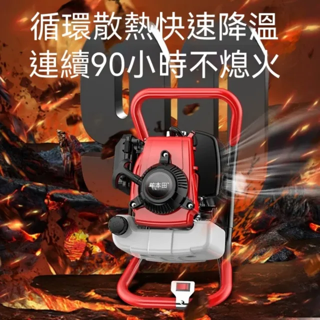 【巧可】小型鑽土機 地鑽挖坑機 大功率打洞機 農用種樹挖坑機 果園施肥打樁機 手推車款 更省力 15公分鑽頭