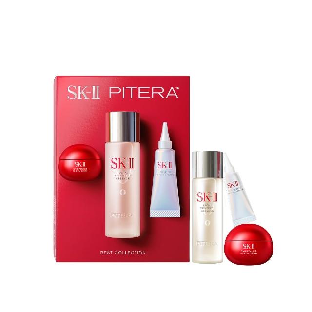 【SK-II】官方直營 PITERA™新客組入門晶透奇肌套裝(青春露75ml+小燈泡精華10ml+活膚霜15g)