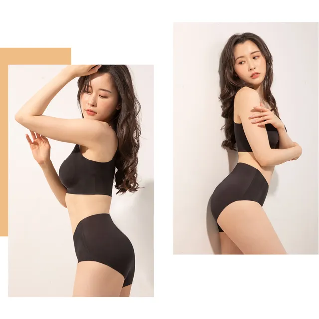 【蒂巴蕾】6件組-中高腰無痕抗菌內褲-薄透冰絲/收復冰肌 女(桑蠶絲 女內褲 高腰內褲 大尺碼 包覆內褲)