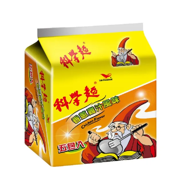 【統一】科學麵香蔥雞汁5入/袋(中元)