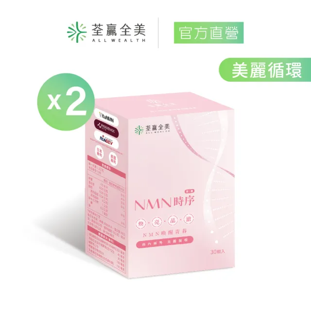 【荃贏全美】NMN時序膠囊x2盒組(共60顆)