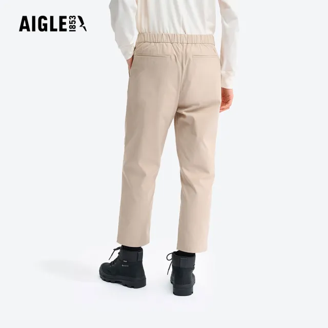 【AIGLE】女 抗UV防潑七分褲｜AG-5P275A186 杏色(女褲 防曬 抗UV 防潑水褲 機能褲 休閒褲 七分褲)