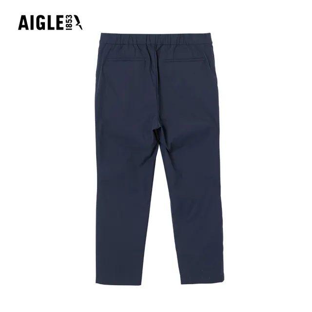 【AIGLE】女 抗UV防潑七分褲｜AG-5P275A057 深藍(女褲 防曬 抗UV 防潑水褲 機能褲 休閒褲 七分褲)