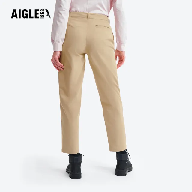 【AIGLE】女 防潑長褲｜AG-5A268A150 卡其 (女長褲 防潑長褲 休閒長褲 機能褲 機能長褲)