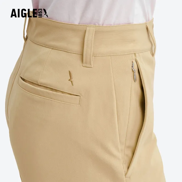 【AIGLE】女 防潑長褲｜AG-5A268A150 卡其 (女長褲 防潑長褲 休閒長褲 機能褲 機能長褲)