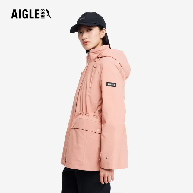 【AIGLE】女 GORE-TEX 防水透氣外套｜AG-5A205A236 深粉紅(女外套 防水透氣外套 防風外套 Goretex)