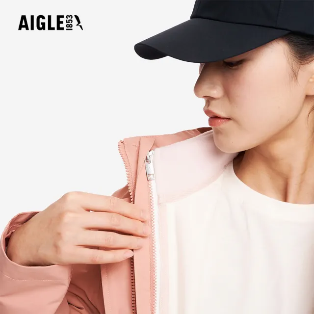 【AIGLE】女 GORE-TEX 防水透氣外套｜AG-5A205A236 深粉紅(女外套 防水透氣外套 防風外套 Goretex)