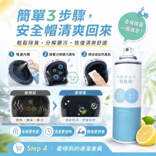 【寶媽咪】台灣製安全帽清潔慕斯超值2入組(檸檬清香/抑菌消臭/免沖洗/安全帽去汙/安全帽清潔)