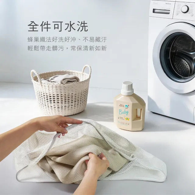 【KU.KU. 酷咕鴨】KUKU PLUS蜂巢3D嬰兒透氣床包(適用120x60x7.5cm)