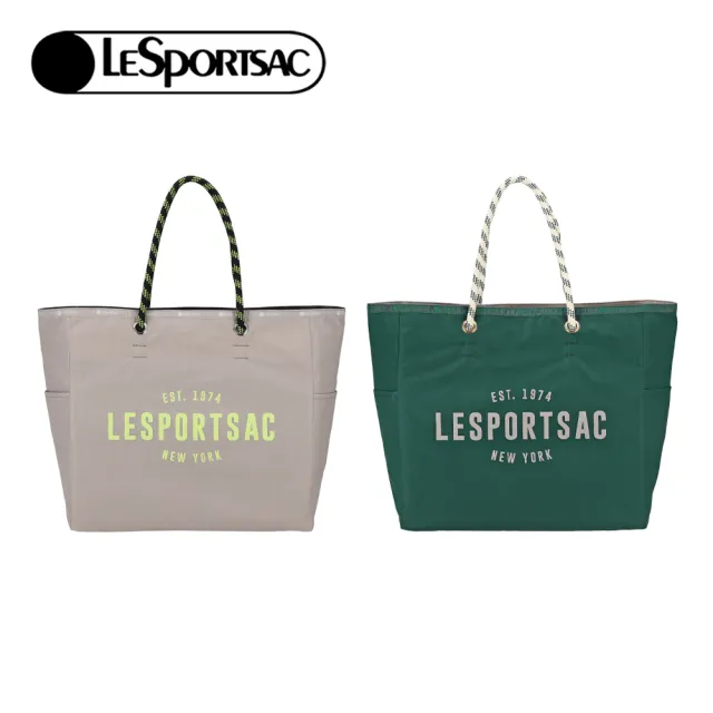 【Lesportsac】2026秋季新品 Large 2 Way Tote 大型雙面托特包(1113)