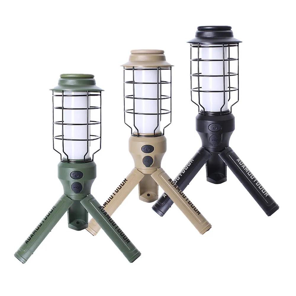 【ADAMOUTDOOR】戶外LED野戰工作燈(防水燈 露營燈 工作燈 充電燈 緊急照明燈 吊燈 立燈 擺攤燈)