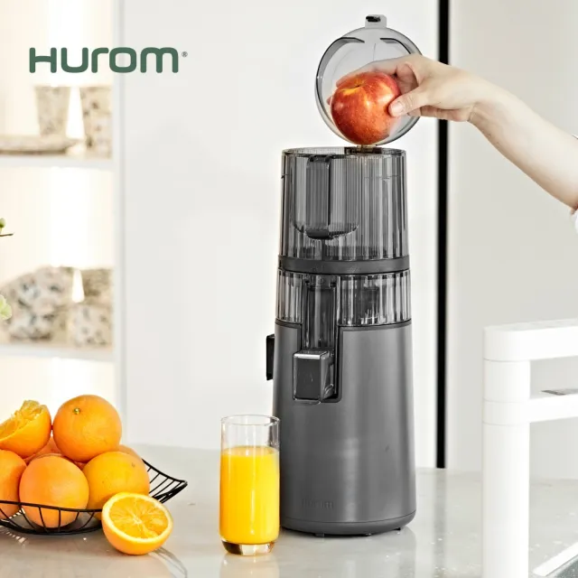 【HUROM】2025新色上市 慢磨蔬果機(H-410G 鐵灰色)
