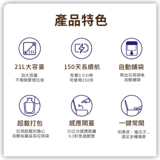 【LC】感應雙開門垃圾桶 30L 不鏽鋼旗艦款 自動鋪袋 感應式垃圾桶 太空艙垃圾桶 感應垃圾桶 智能垃圾桶