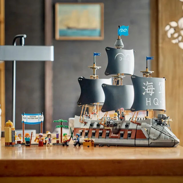 【LEGO 樂高】航海王系列 75646 卡普的海軍戰艦(航海王 居家擺設 禮物 玩具)
