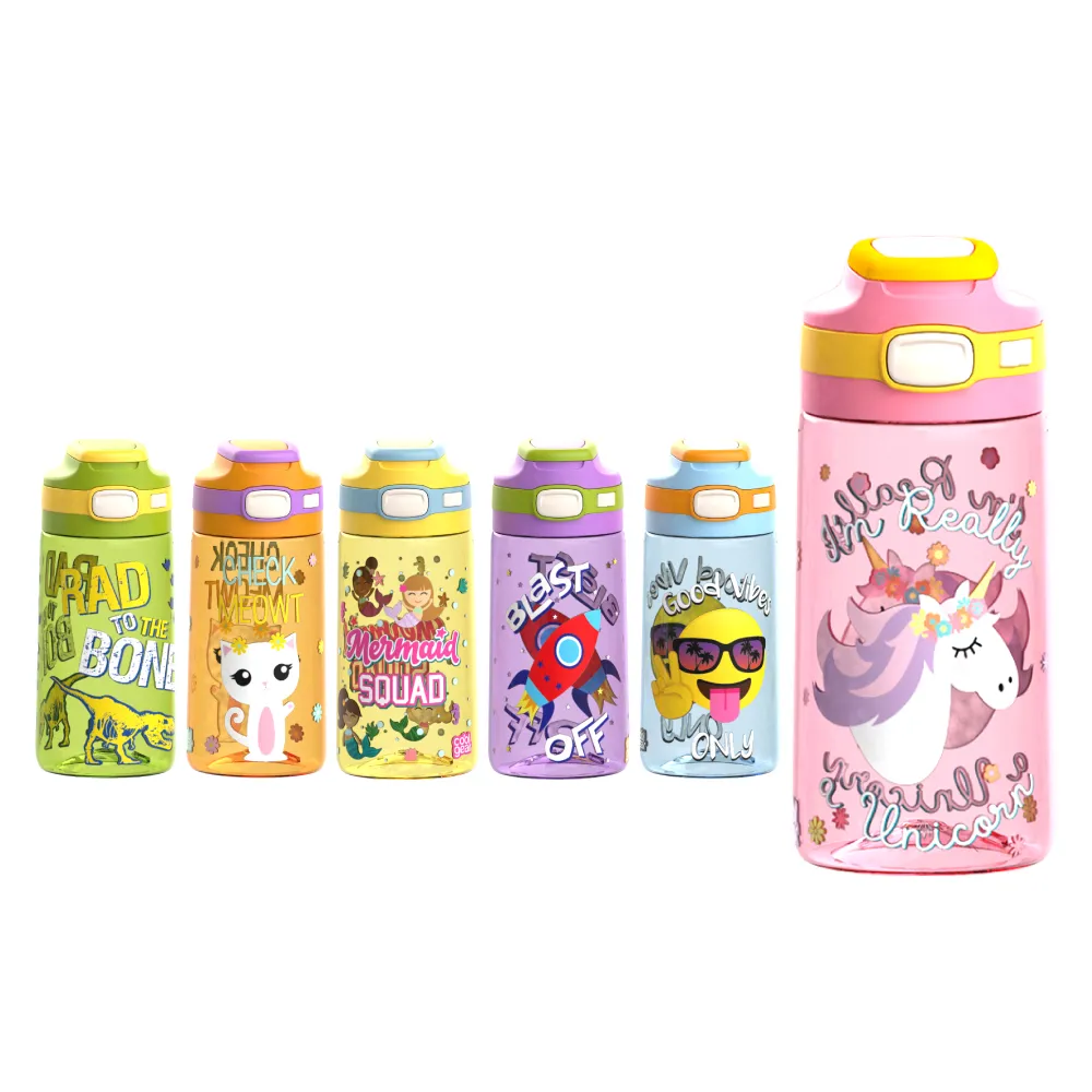 【Cool Gear 酷樂】兒童彈蓋直飲水壺480ml（本款有2種版本彩盒）(美國標準製程品質控管)