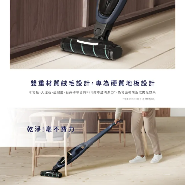 【Electrolux 伊萊克斯】Well Q6 無線吸塵器(WQ61-1EDBF拋光滾刷版)