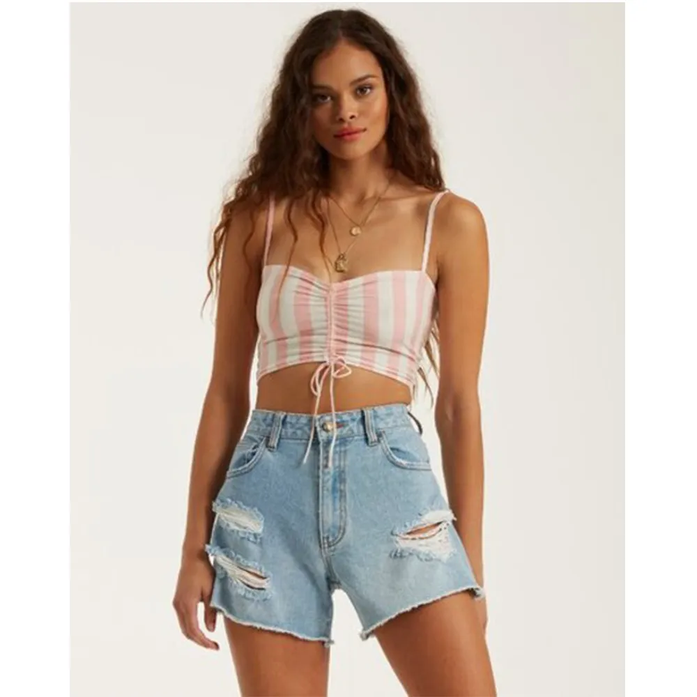 【BILLABONG】BILLABONG BEAUD UP TOP 背心 條紋粉 Outdoor(6508097GPE)