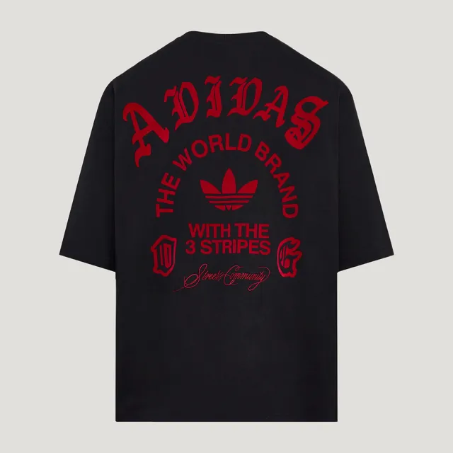 【adidas 愛迪達】Adidas Og Tee 男款 黑紅色 三葉草 印花 T恤 運動 休閒 短袖 LD3867