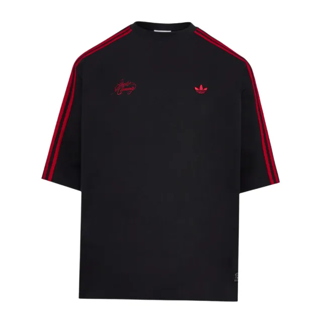 【adidas 愛迪達】Adidas Og Tee 男款 黑紅色 三葉草 印花 T恤 運動 休閒 短袖 LD3867