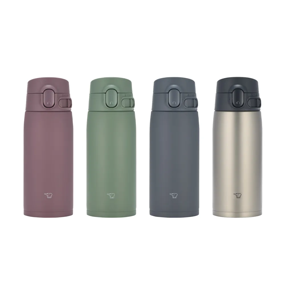 【ZOJIRUSHI 象印】MOMO專售 不銹鋼一體式中栓彈蓋式真空保溫保冷杯-480ML(SM-VH48 保溫瓶/保冰/環保杯)