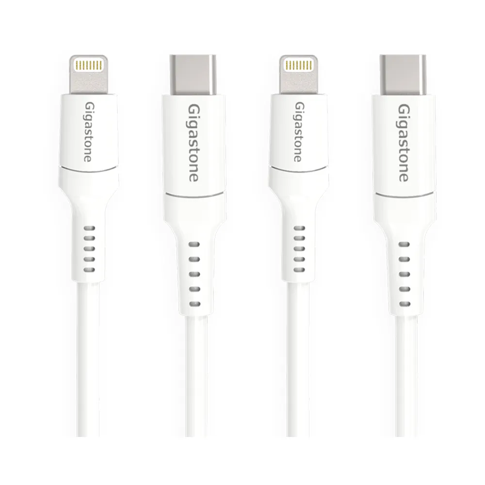 【Gigastone 立達國際】2入組Type-c to Lightning 30W充電傳輸線CL-7600W(支援iPhone 14/13 30W快速充電)