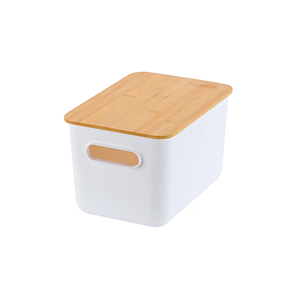 【KEYWAY 聯府】日式2號竹蓋收納盒-2入(收納箱 日式 無印風 MIT台灣製造)
