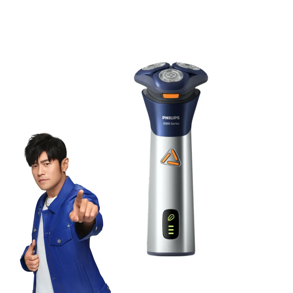 【Philips 飛利浦】S3881 潮流系列電鬍刀-曜石黑(周杰倫同款/SkinIQ動力感應/360D彈性貼面)