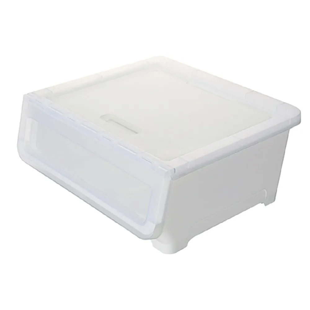 【KEYWAY 聯府】面寬45-洛特雙開直取式整理箱21L-2入(透明前蓋 收納箱 日式 簡約 MIT台灣製造)