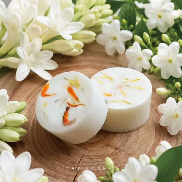 【The Forest 癒森林】金萱晚香香氛蠟塊4入組 23g×4 橙花+茉莉+晚香玉(買一送一/居家香氛/蠟燭)