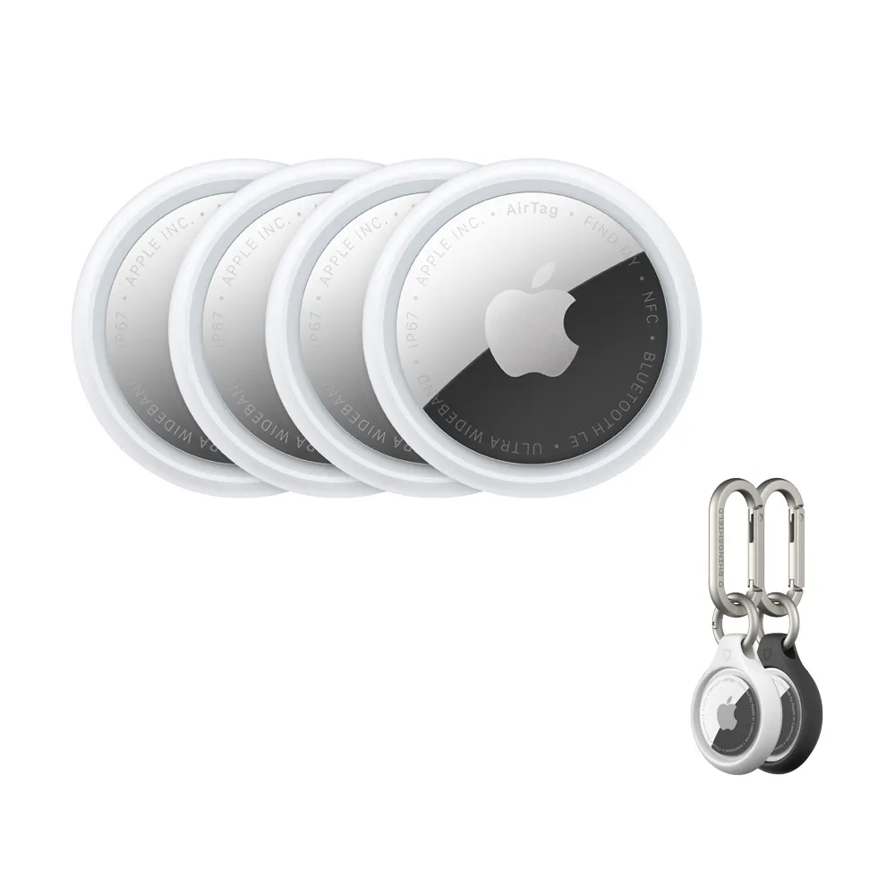犀牛盾保護套組【Apple】AirTag2(MFEA4TA/A)(四入組)