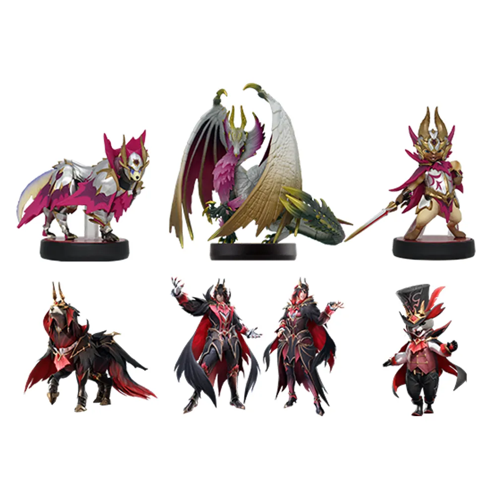 【Nintendo 任天堂】Switch amiibo魔物獵人 崛起:破曉 爵銀龍+加爾克 爵銀龍犬+艾路 爵銀龍貓(三款)