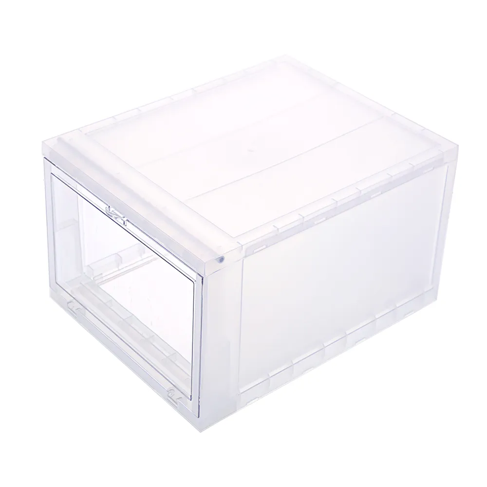 【KEYWAY 聯府】面寬28-高級鞋收納箱-4入(透明前拉 收納箱 簡約 日式 MIT台灣製造)
