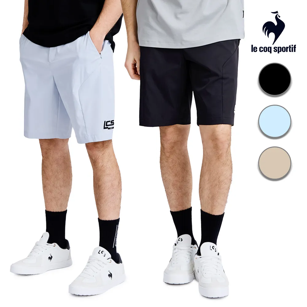 【LE COQ SPORTIF 公雞】平織休閒短褲 男款 3色 LWX81081
