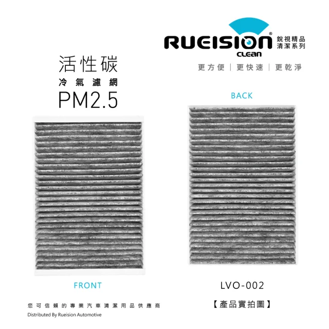 【RUEISION 銳視雨刷】VOLVO S80 2代 活性碳冷氣濾網 PM2.5（2007-2015）