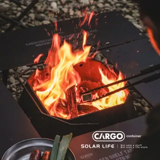 【Cargo】焚火台 露營焚火台 不鏽鋼火爐 戶外營火 摺疊柴火爐 木柴取暖爐