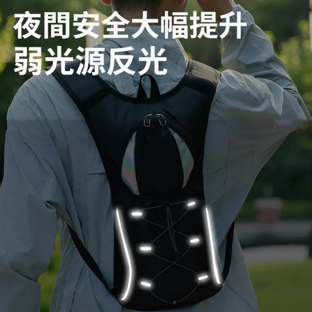 【Flix】戶外登山跑步騎行包 運動騎行肩背包 防潑水雙肩包 多功能水袋包 自行車後背包 登山背包 越野包