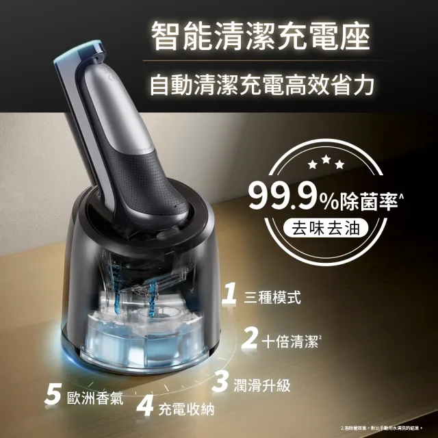 【BRAUN 百靈】新7系列PRO 暢型貼面電動刮鬍刀/電鬍刀-附鬢角刀 清潔座 德國製造(73-S85010cc)