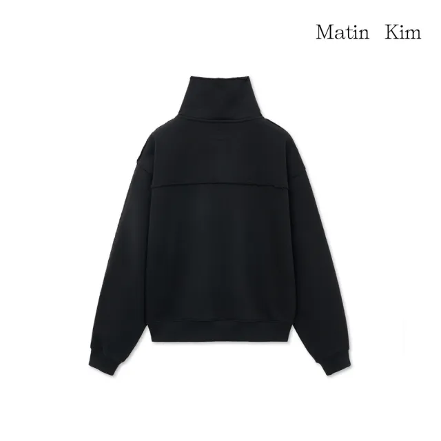 【MATIN KIM】官方旗艦 切線LOGO半拉鍊上衣女款(多款任選)