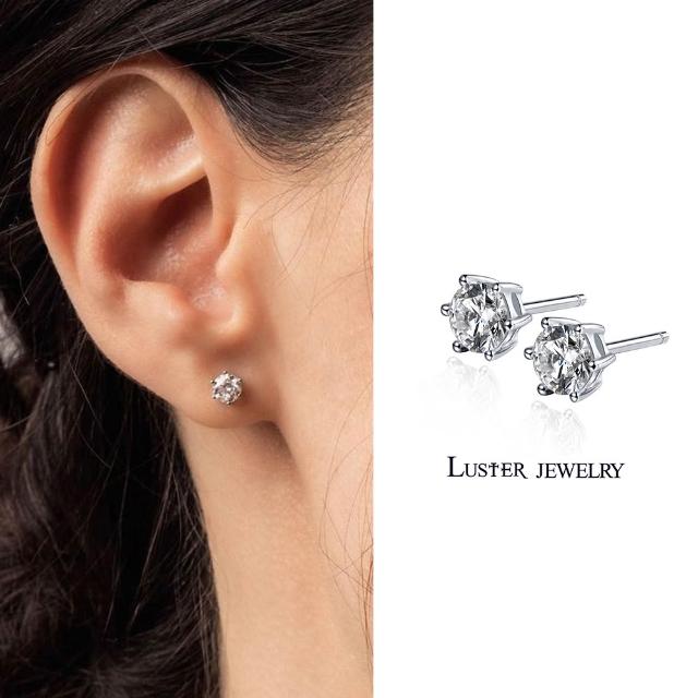 【Luster】99狂購!培育鑽石 30分 D/VS 鑽石耳環(培育鑽石X2總重0.60ct)