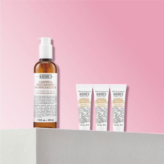 【Kiehl’s 契爾氏】官方直營 金盞花泡泡潔面凝露230ml(Kiehl’s/保濕 舒緩)