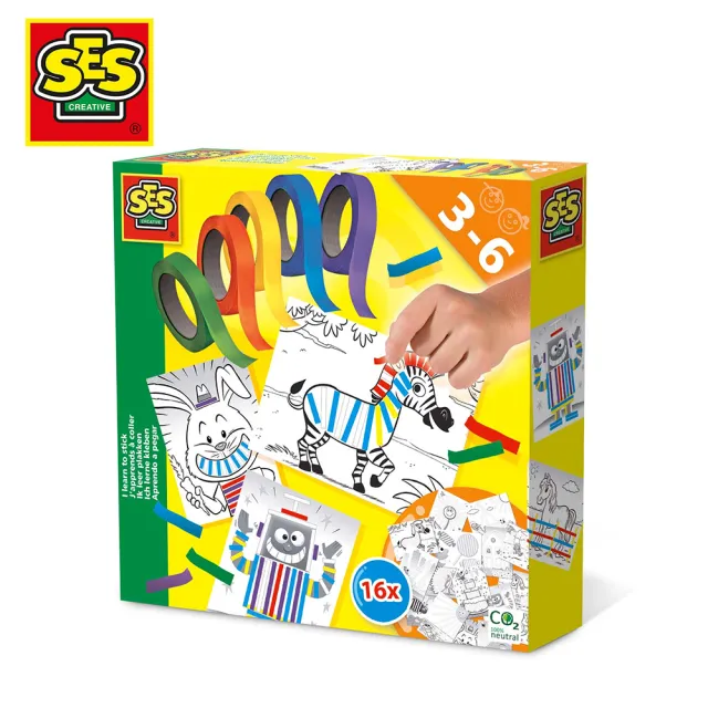 【SES】撕貼膠帶遊戲組- 幼兒蒙特梭利系列 / 適合3歲以上(美勞撕貼畫)